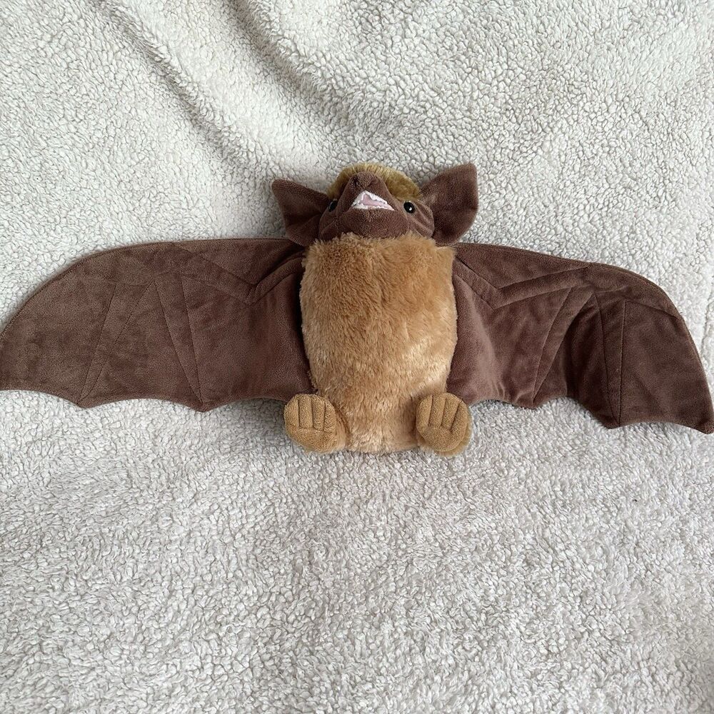 Wild Republic Bat Stuffed Animal Toy Plush Doll Brown Soft Plush Realistic - Picture 1 of 5